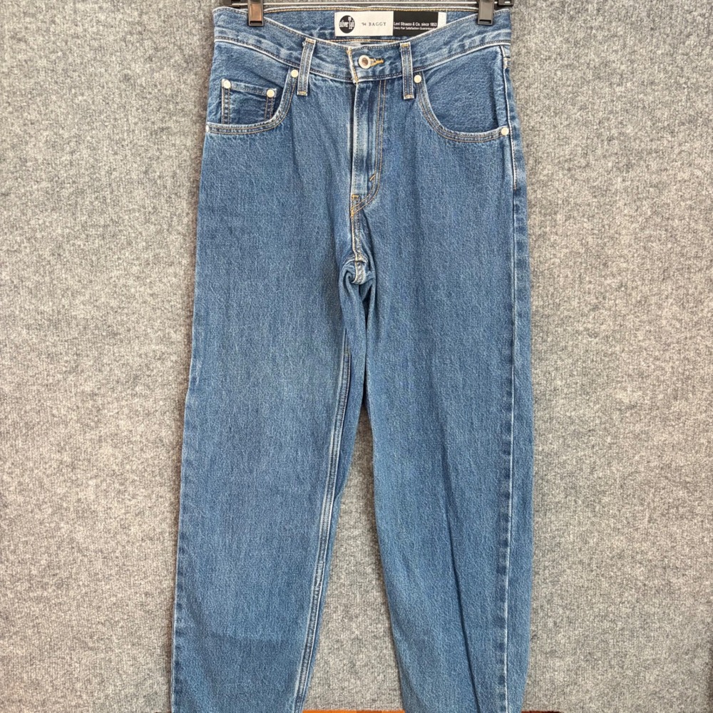 Levi's SilverTab '94 Baggy Jeans Women 28 Blue High Rise Retro Denim 90s Style